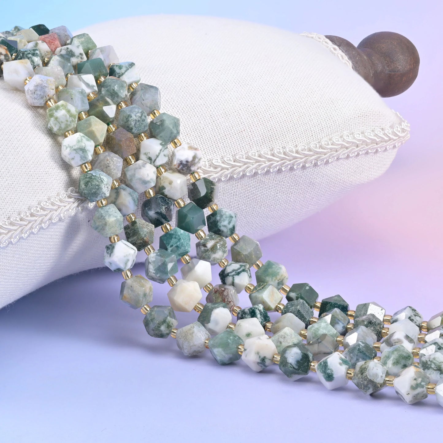 10mm Diamond Rhombus Faceted 8 Sides Beads - Jewelry Making - 15.5 Inches Strand Length - S4 - Mycrazycrystal