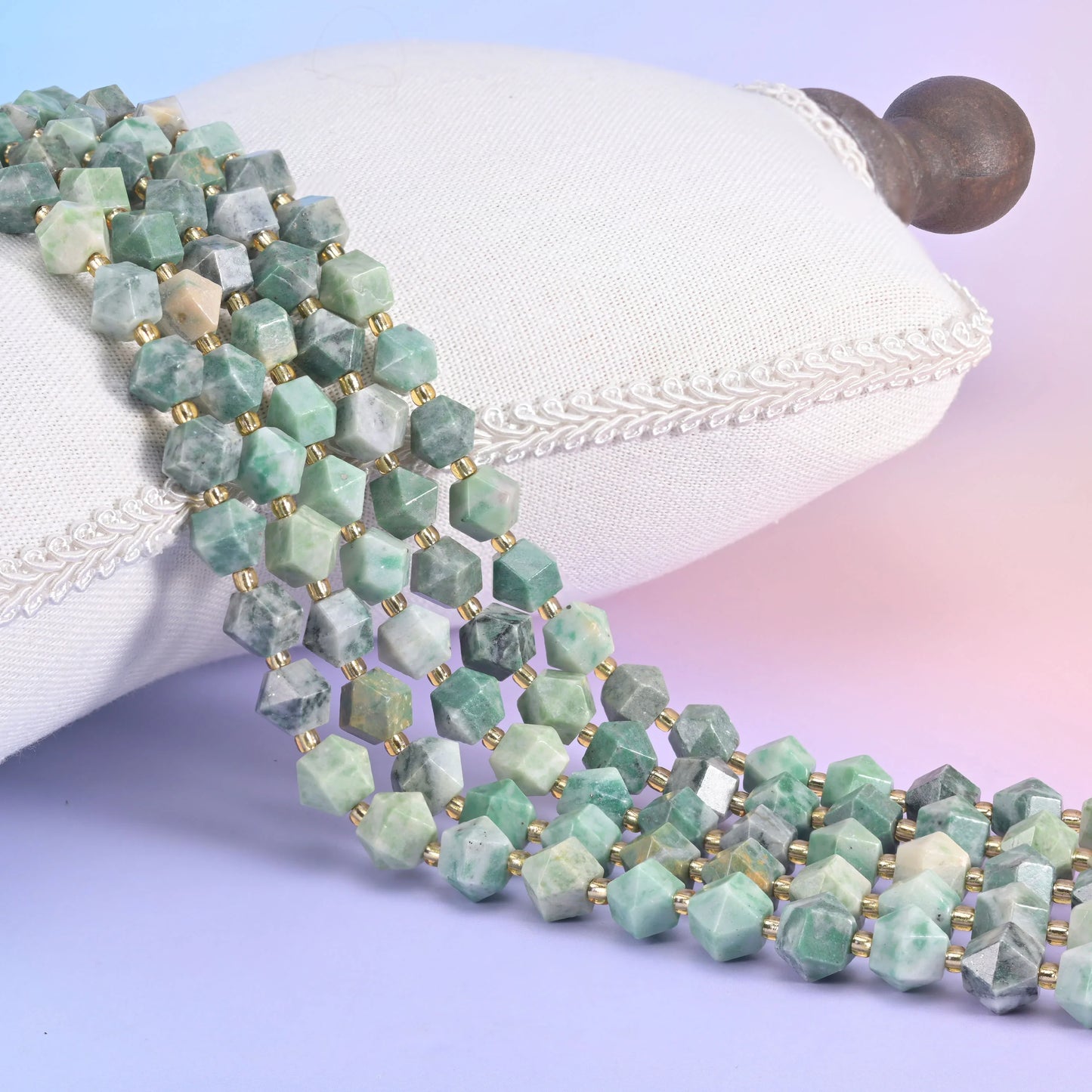 10mm Diamond Rhombus Faceted 8 Sides Beads - Jewelry Making - 15.5 Inches Strand Length - S3 - Mycrazycrystal