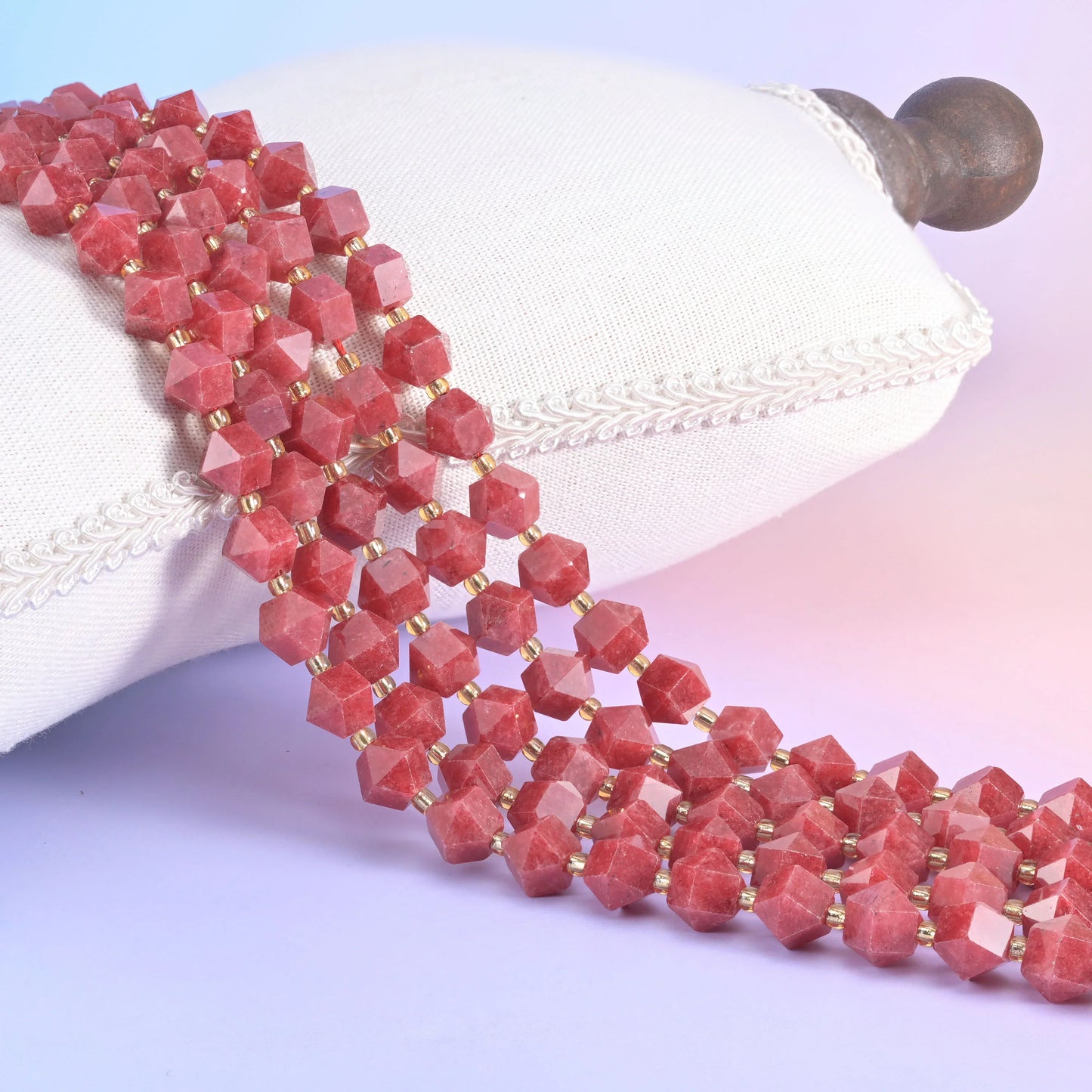 10mm Diamond Rhombus Faceted 8 Sides Beads - Jewelry Making - 15.5 Inches Strand Length - S1 - Mycrazycrystal