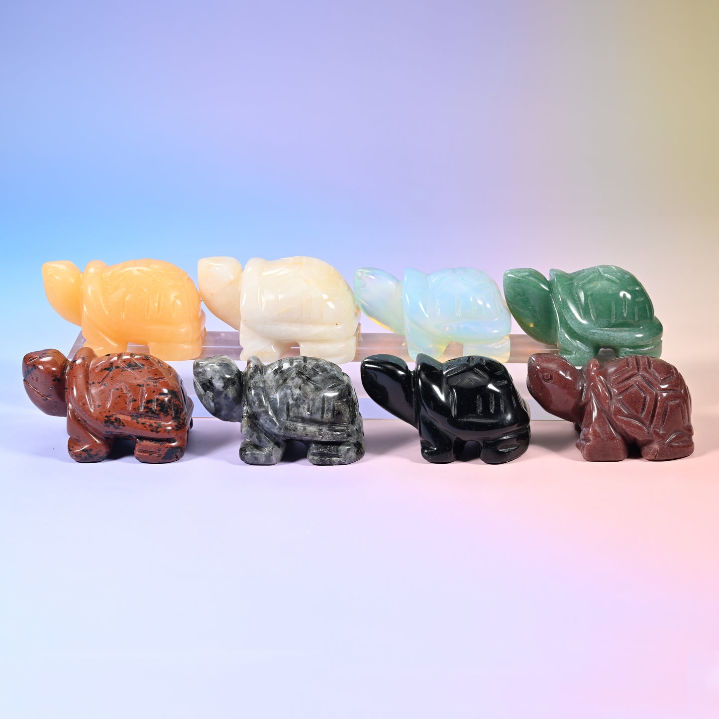 Turtle Crystal Figurines: 1.5 inch and 2.0 inch Size Available