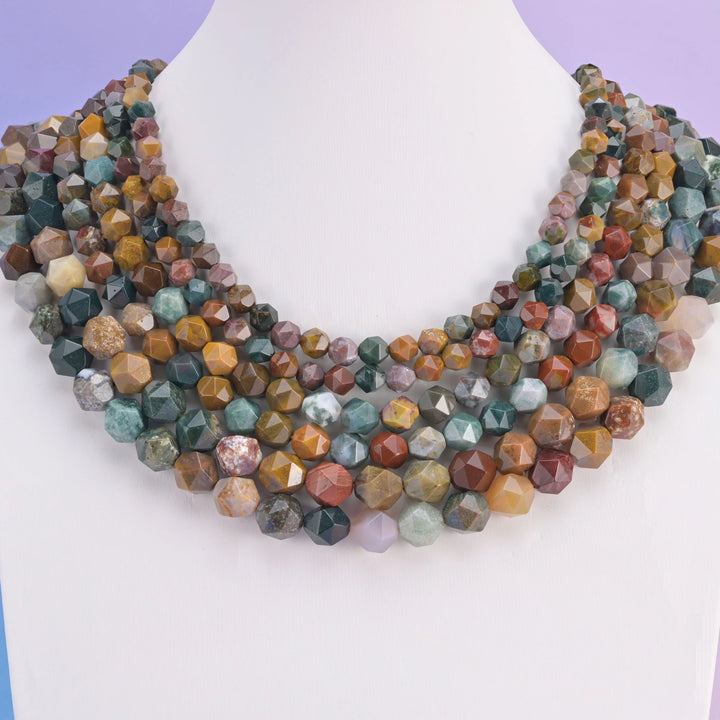 DIY Jewelry Sparkle: Diamond Star Cut Gemstone Beads