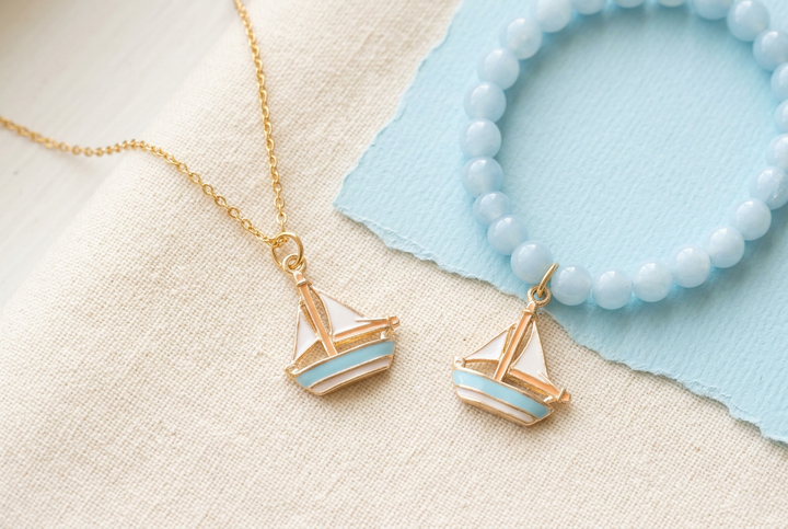 19x15mm Sailboat Charm Size Guide for Necklaces & Bracelets