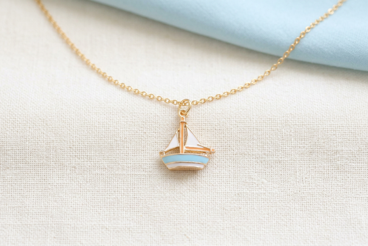 How to Make a Sailboat Charm Necklace