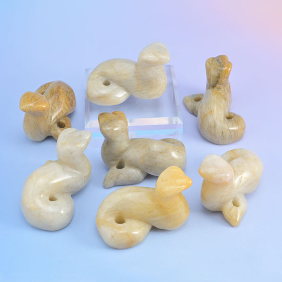 2 Inch Snake Crystal Carving Snake Gemstone Figurines