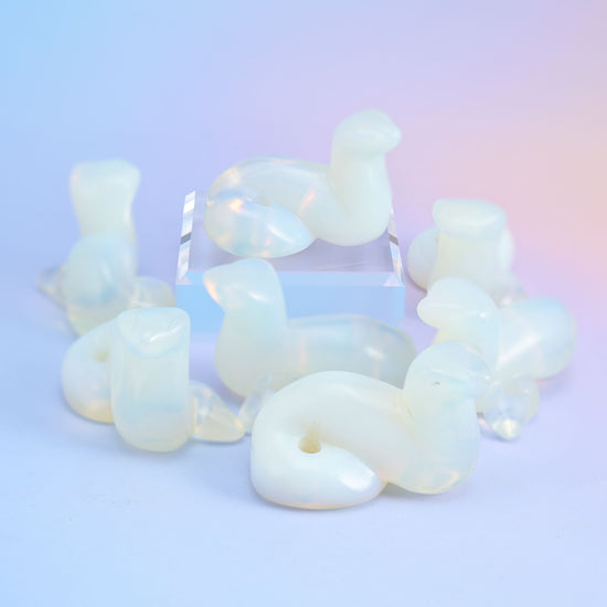 2 Inch Snake Crystal Carving Snake Gemstone Figurines