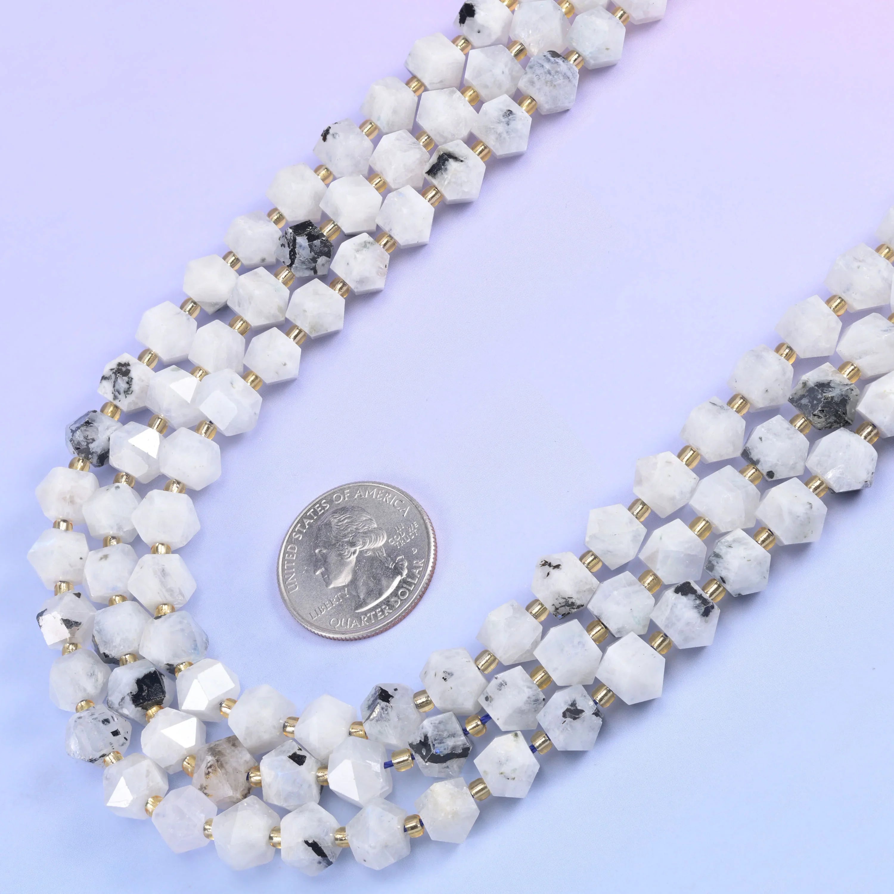 10mm Diamond Rhombus Faceted 8 Sides Beads - Jewelry Making - 15.5 Inches Strand Length - S5 - Mycrazycrystal