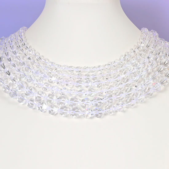 Clear Quartz Diamond Star Cut Beads 6mm 8mm 10mm Jewelry Making 15.5 Inch Strand