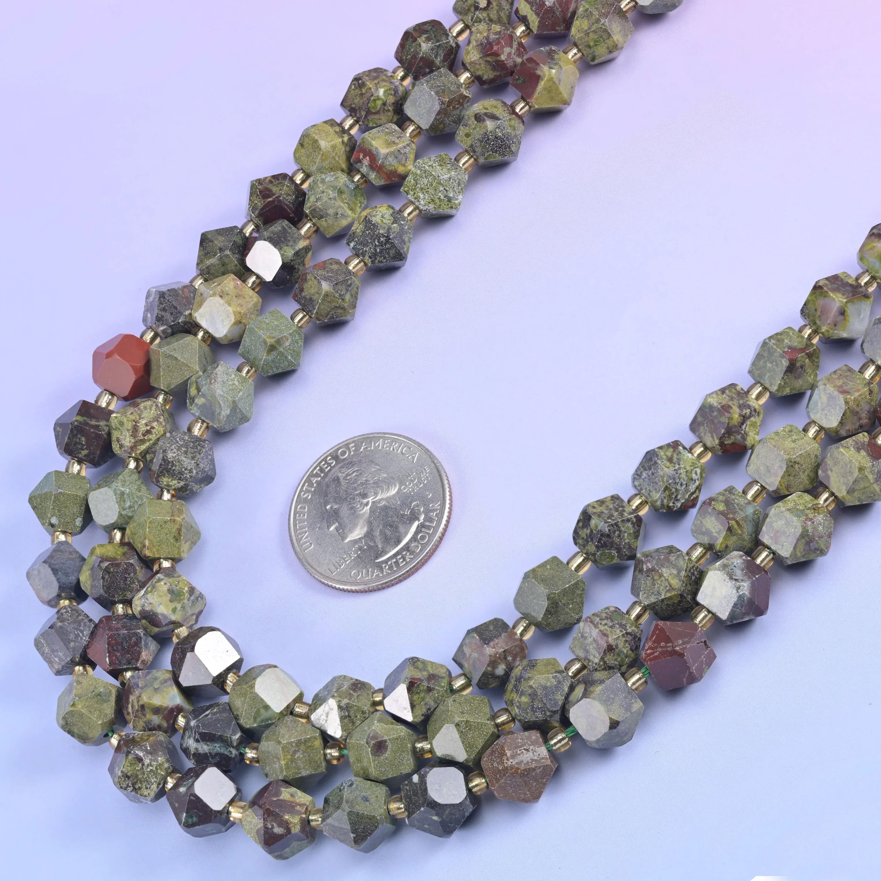 10mm Diamond Rhombus Faceted 8 Sides Beads - Jewelry Making - 15.5 Inches Strand Length - S5 - Mycrazycrystal