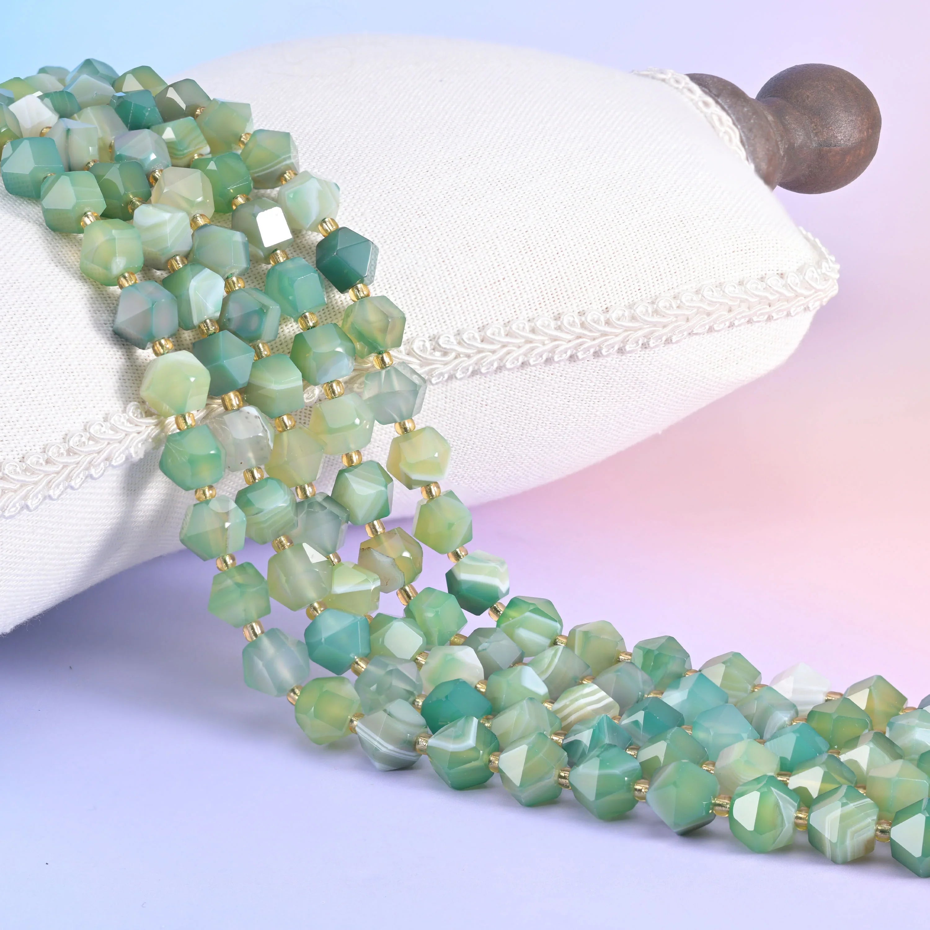 10mm Diamond Rhombus Faceted 8 Sides Beads - Jewelry Making - 15.5 Inches Strand Length - S5 - Mycrazycrystal