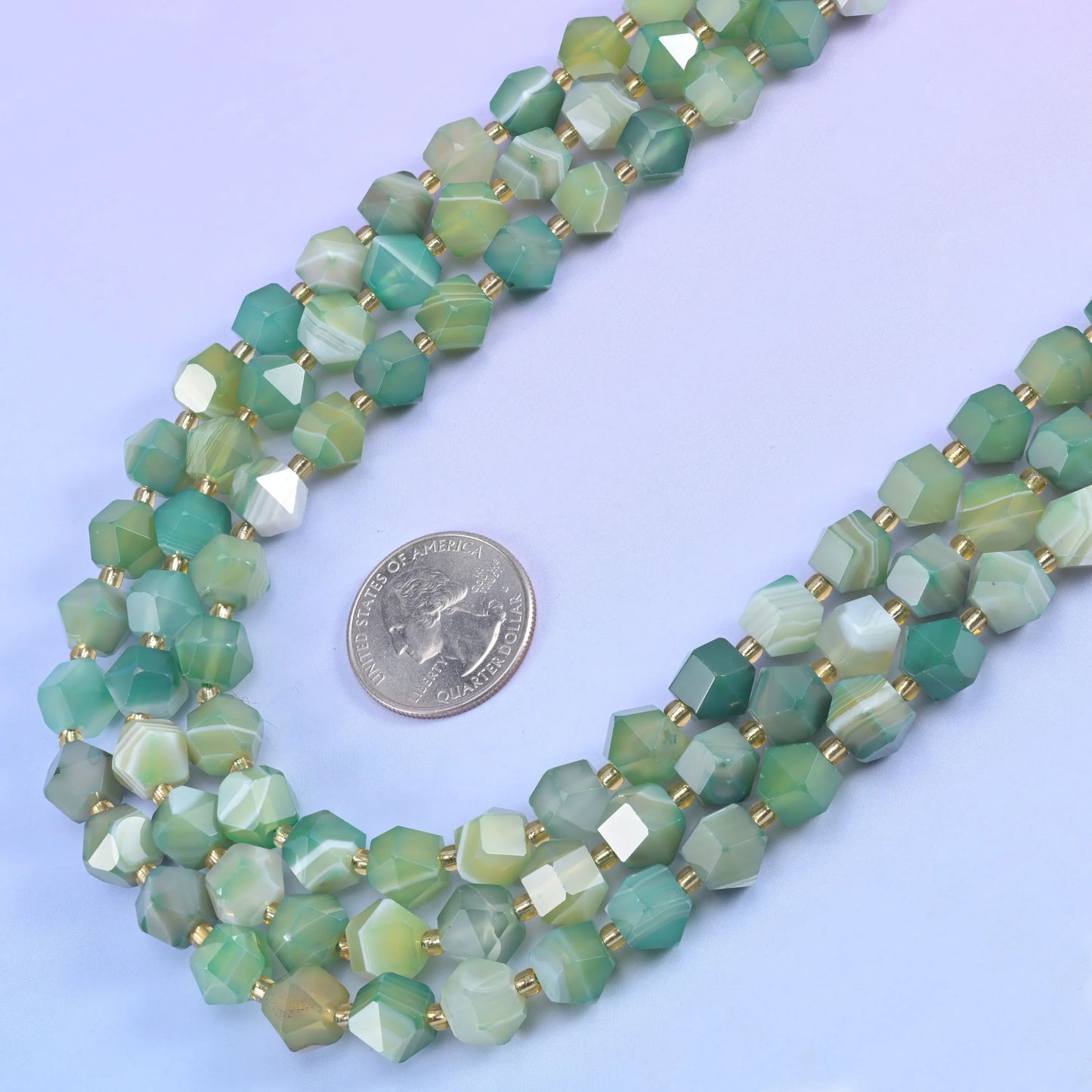 10mm Diamond Rhombus Faceted 8 Sides Beads - Jewelry Making - 15.5 Inches Strand Length - S5 - Mycrazycrystal