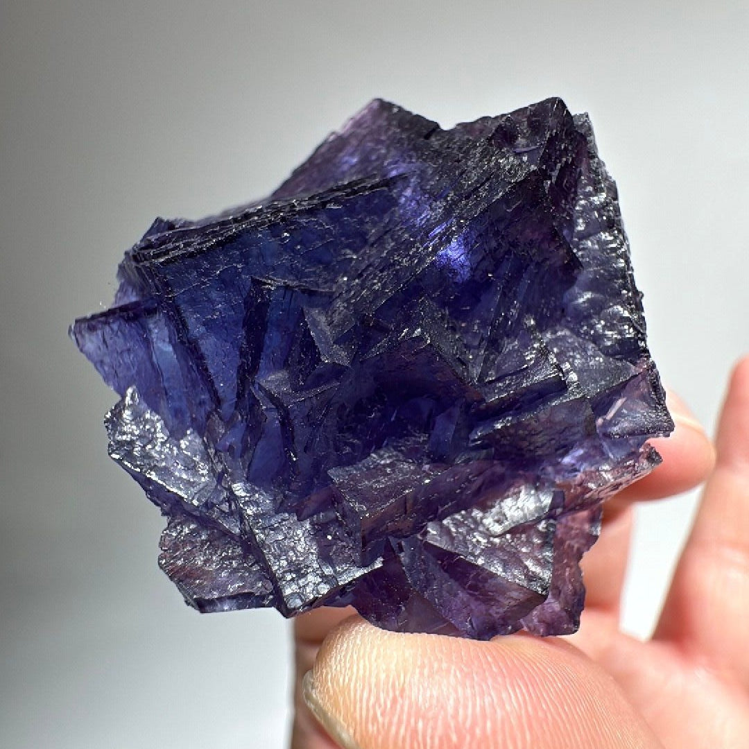 2.1 oz Purple Blue Cubic Fluorite Mineral Specimen - 1