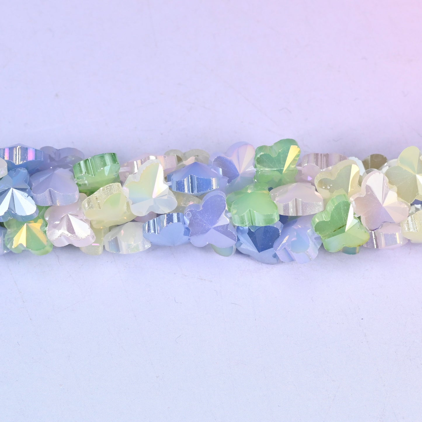 Colorful Butterfly Glass Beads: Jewelry Making Supply