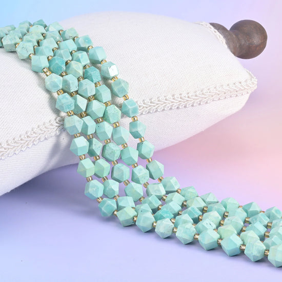 10mm Diamond Rhombus Faceted 8 Sides Beads - Jewelry Making - 15.5 Inches Strand Length - S5 - Mycrazycrystal