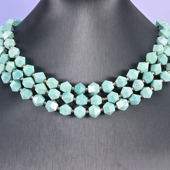 10mm Diamond Rhombus Faceted 8 Sides Beads - Jewelry Making - 15.5 Inches Strand Length - S5 - Mycrazycrystal