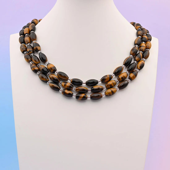 Natural Tiger Eye Smooth Barrel Gemstone Beads, Size 13x8mm Barrel Beads, DIY Jewelry Making Beads, 15.5 Inches Per Strand - Mycrazycrystal