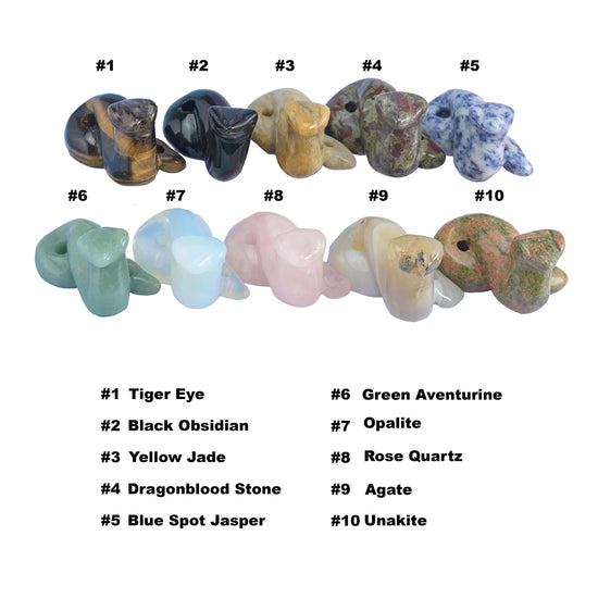 2" Snake Small Crystal Carving, Snake Gemstone Figurine, Home Decoration, Gift for Everyone - Mycrazycrystal