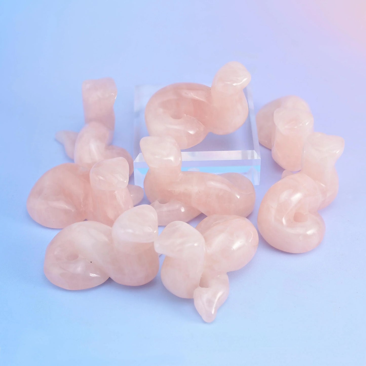 2" Snake Small Crystal Carving, Snake Gemstone Figurine, Home Decoration, Gift for Everyone - Mycrazycrystal