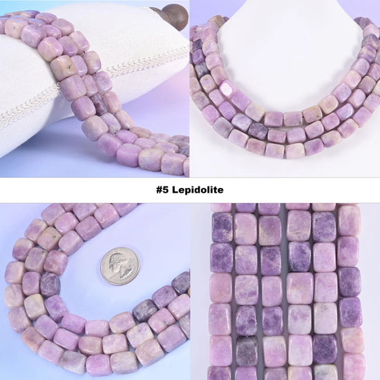 Natural Gemstone Irregular Rectangle Cube Nugget Beads, Size Vary from 9mm-14mm - Mycrazycrystal