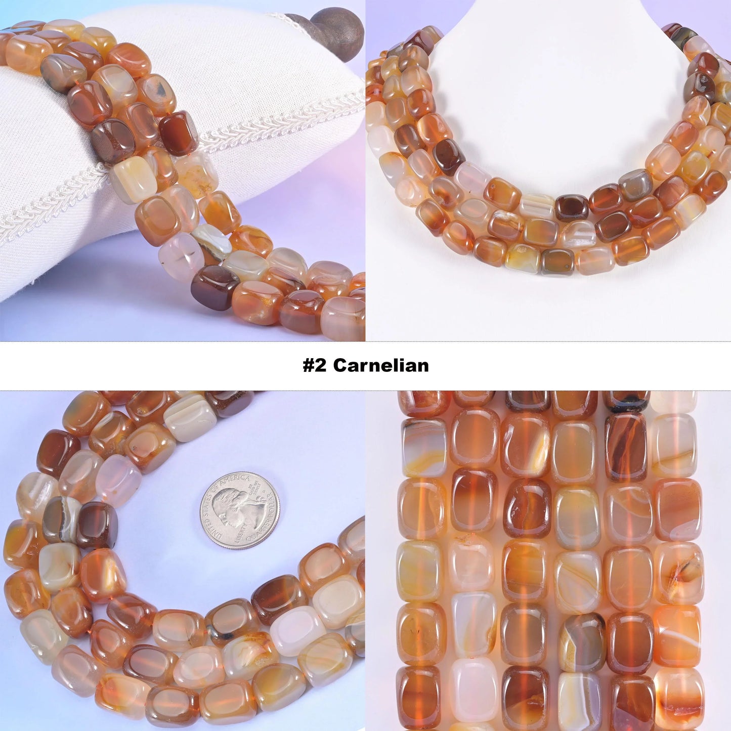 Natural Gemstone Irregular Rectangle Cube Nugget Beads, Size Vary from 9mm-14mm - Mycrazycrystal