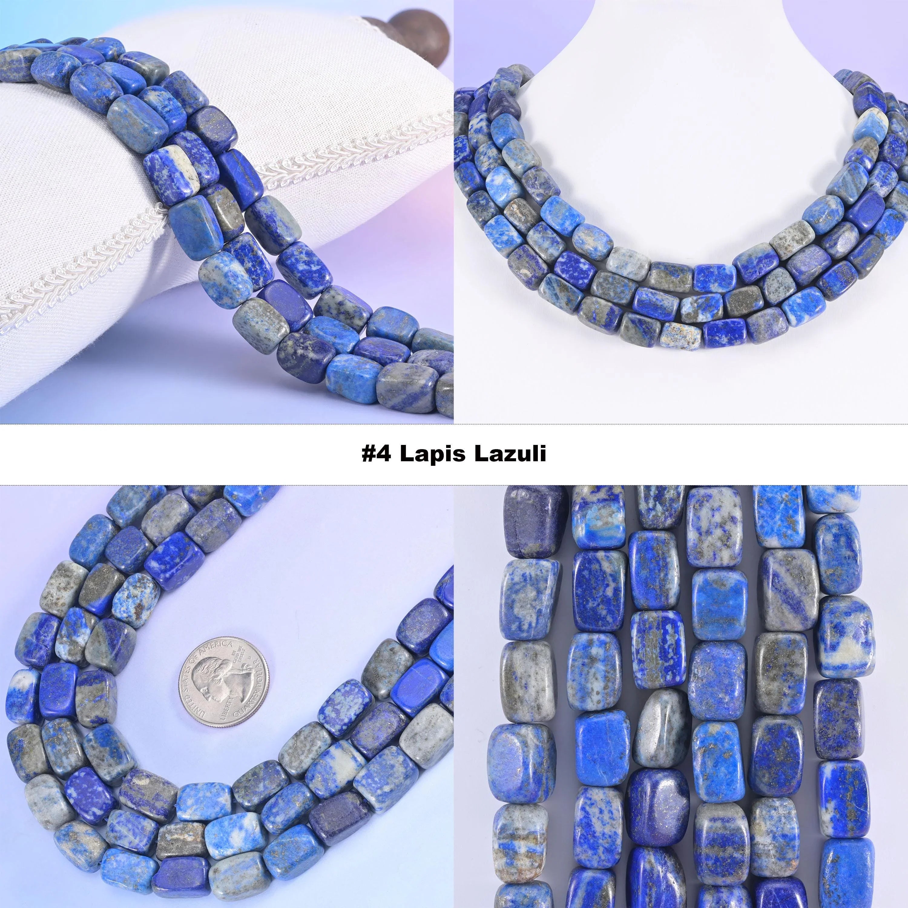 Natural Gemstone Irregular Rectangle Cube Nugget Beads, Size Vary from 9mm-14mm - Mycrazycrystal