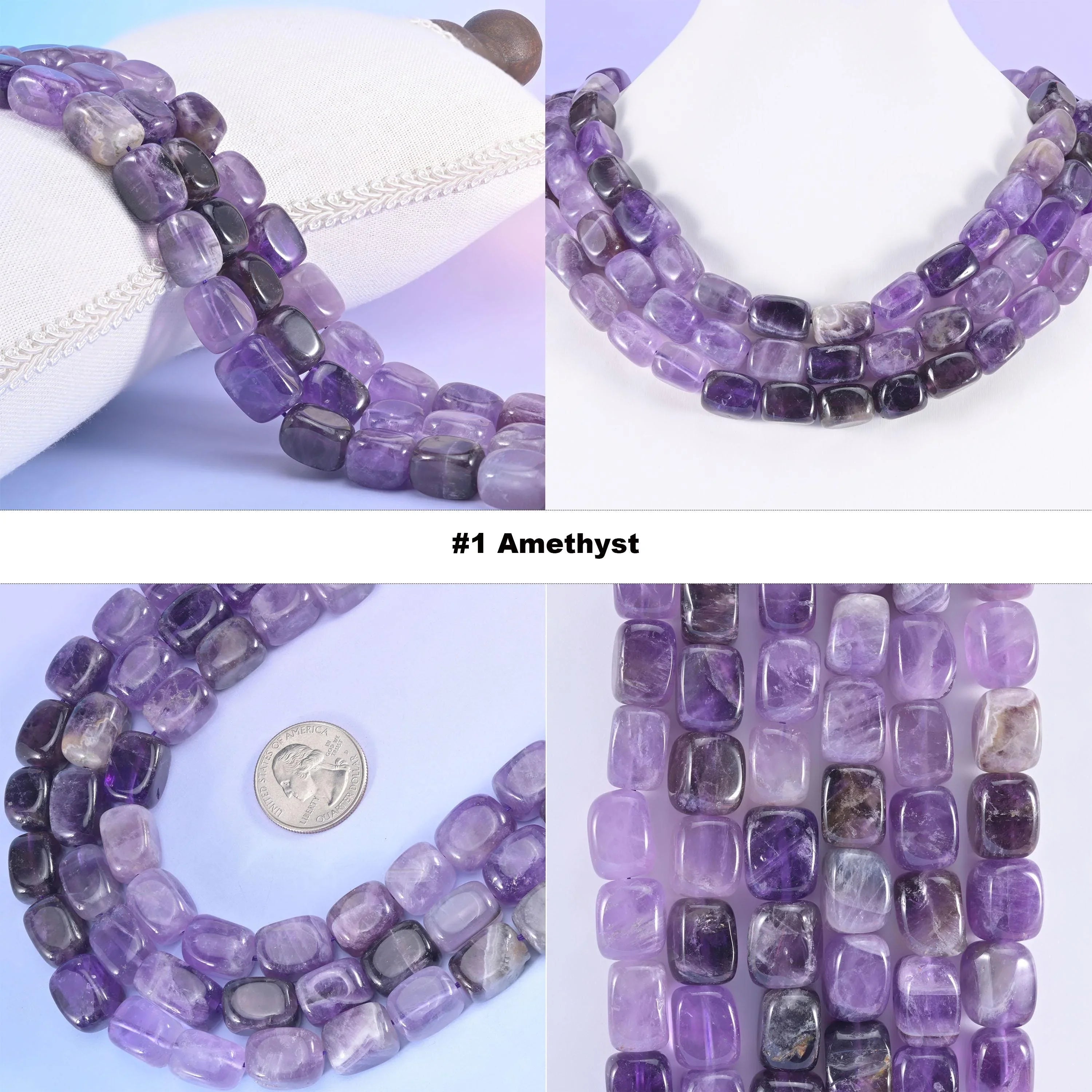 Natural Gemstone Irregular Rectangle Cube Nugget Beads, Size Vary from 9mm-14mm - Mycrazycrystal