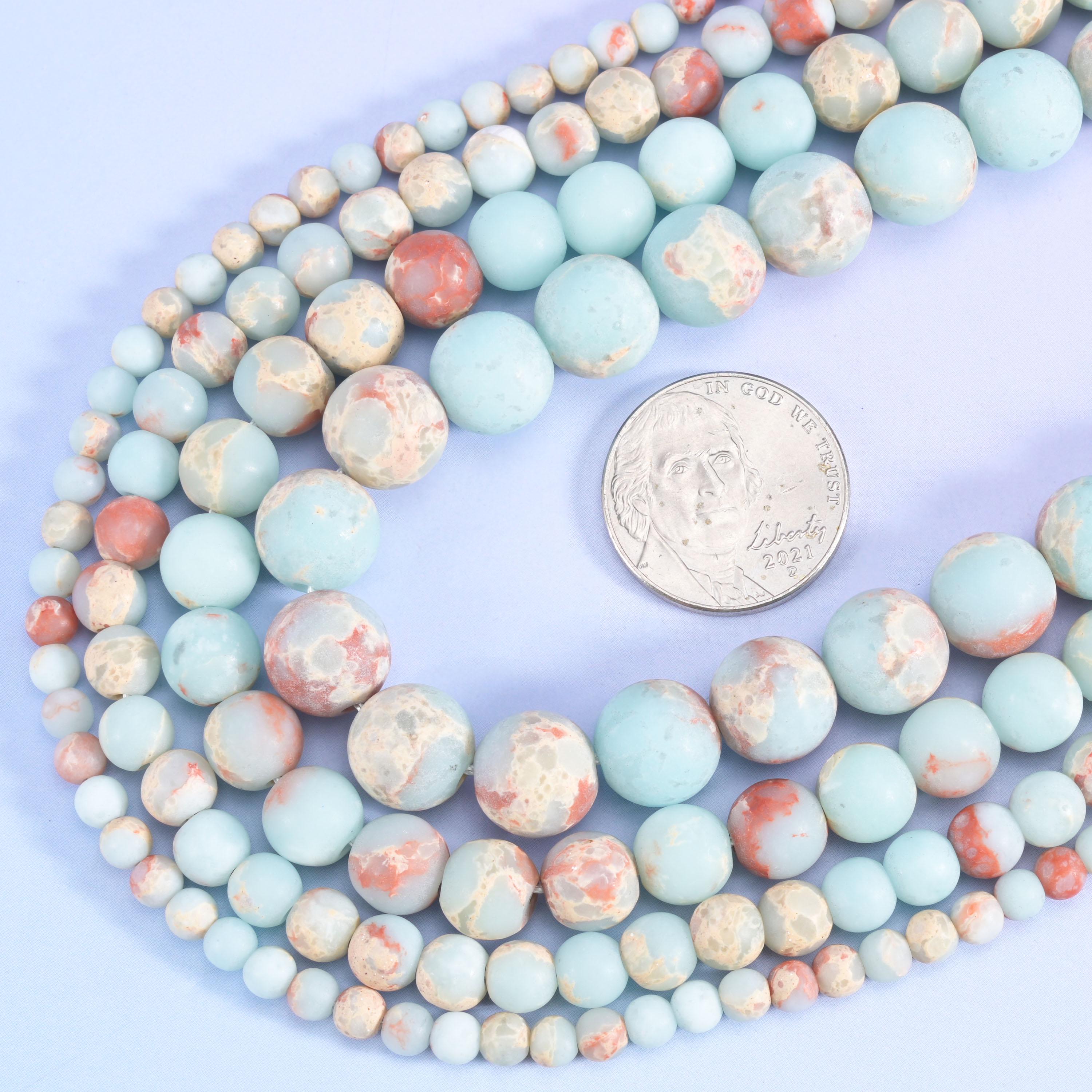 Synthetic Agalmatolite Matte Round Beads