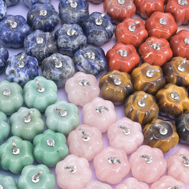 1.2 Inch Pumpkin Crystal Carving