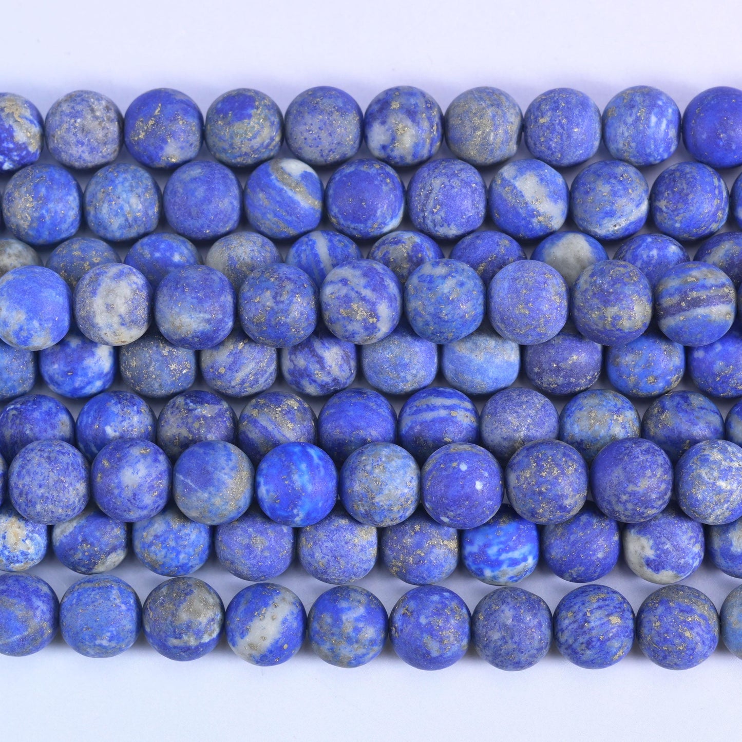 Lapis Lazuli Matte Round Beads