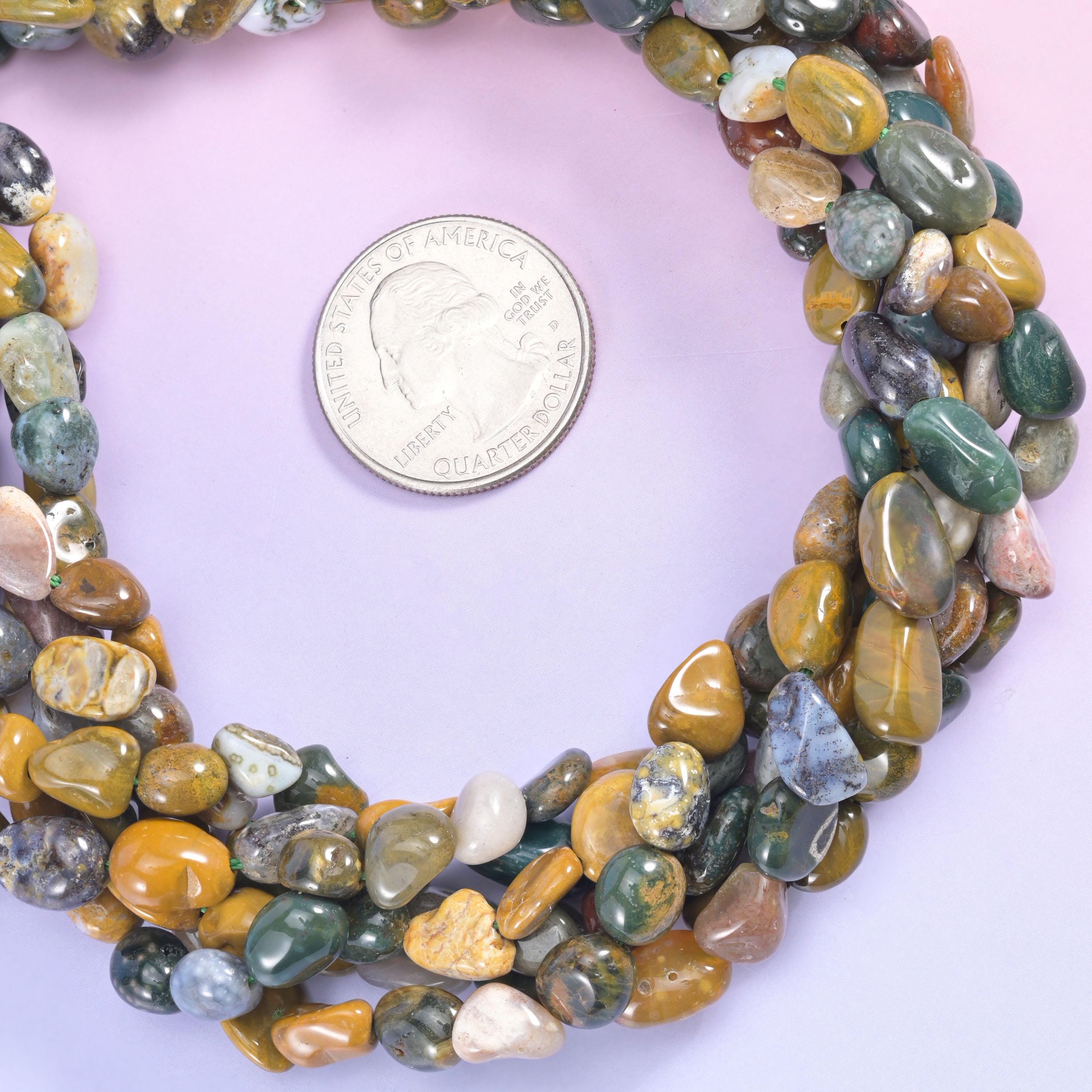 Ocean Jasper Pebble Nugget Beads