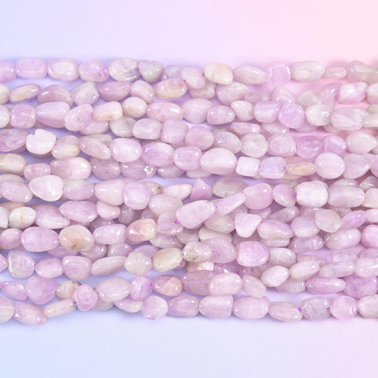 Kunzite Pebble Nugget Beads