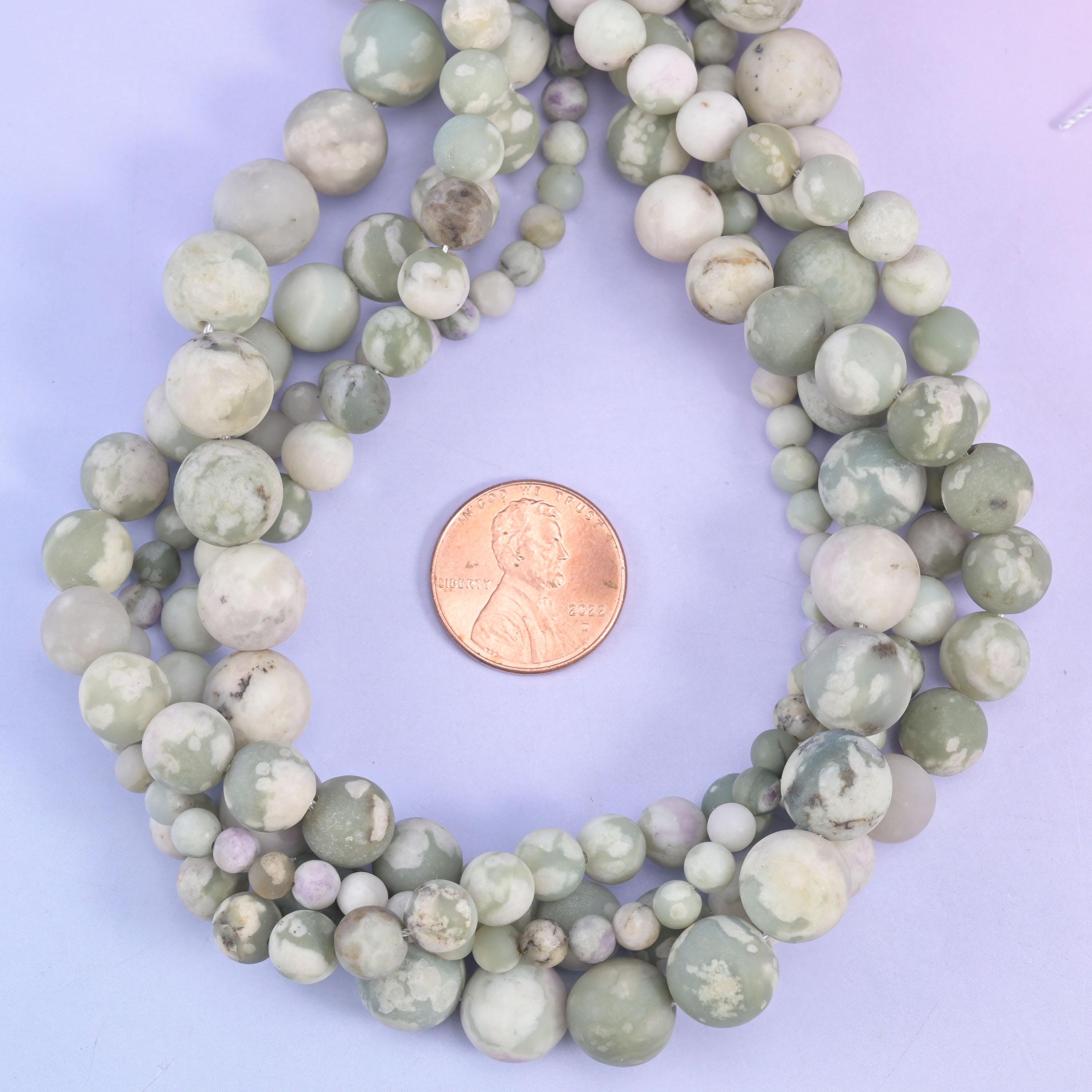 Peace Jasper Matte Round Beads 4mm 6mm 8mm 10mm Jewelry Making 15 Inch Strand