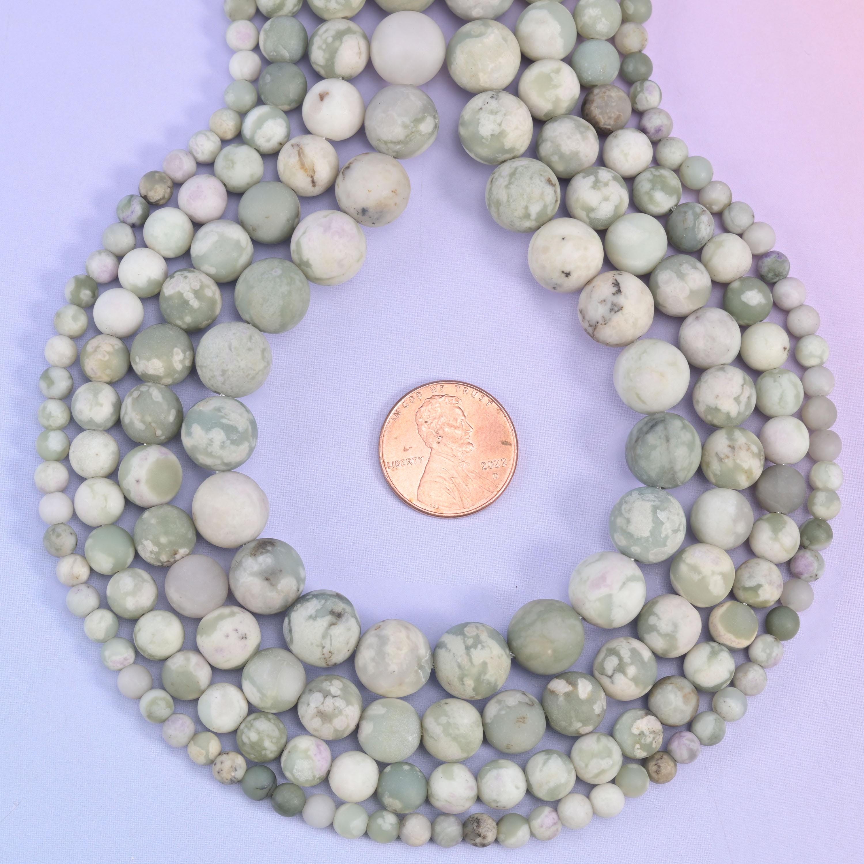 Peace Jasper Matte Round Beads 4mm 6mm 8mm 10mm Jewelry Making 15 Inch Strand