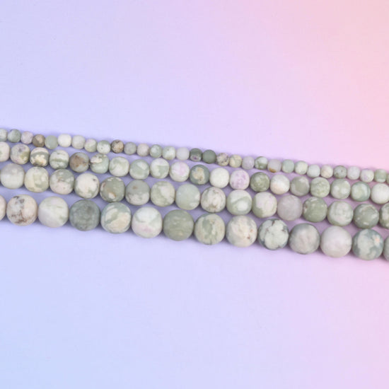 Peace Jasper Matte Round Beads 4mm 6mm 8mm 10mm Jewelry Making 15 Inch Strand