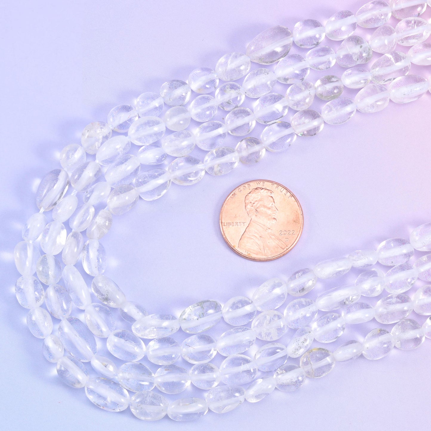 Clear Quartz Pebble Nugget Beads 6-8mm 8-12mm Jewelry Making 15.5" Strand