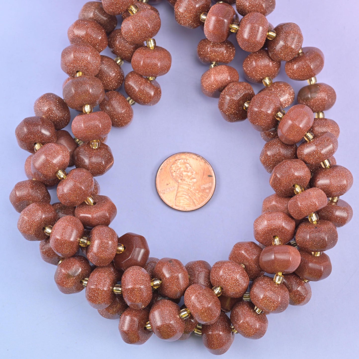 Gold Sandstone Pumpkin Rondelle Beads Jewelry Making Size 12x8mm 15" Strand