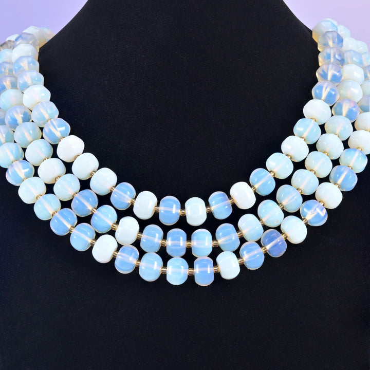 Opalite Pumpkin Rondelle Beads Jewelry Making Size 12x8mm 15" Strand