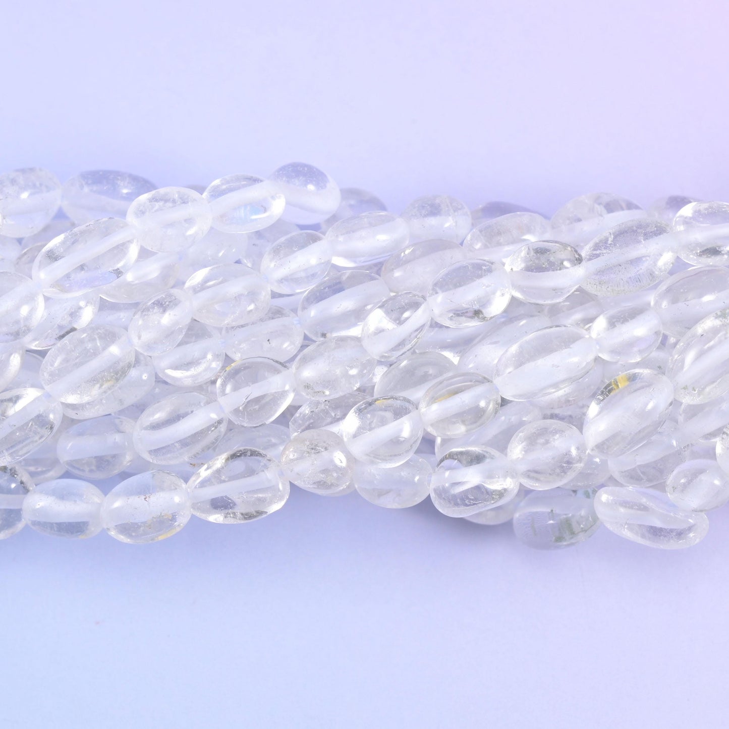 Clear Quartz Pebble Nugget Beads 6-8mm 8-12mm Jewelry Making 15.5" Strand