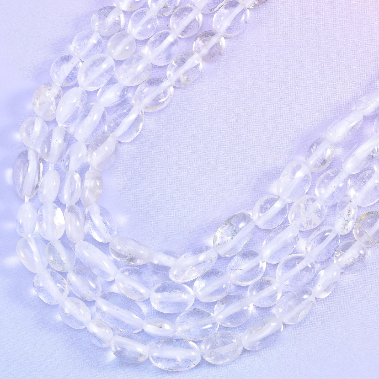 Clear Quartz Pebble Nugget Beads 6-8mm 8-12mm Jewelry Making 15.5" Strand