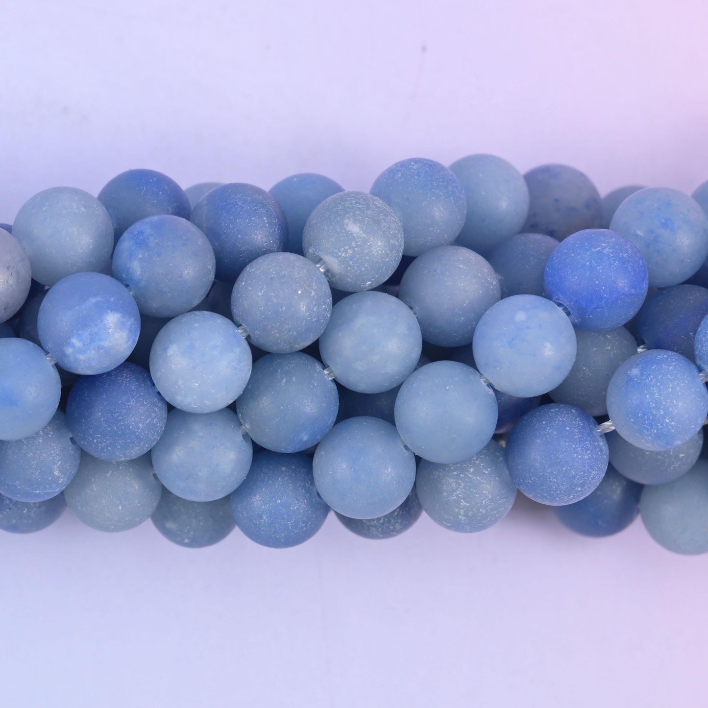 Blue Aventurine Matte Round Beads 4mm 6mm 8mm 10mm Jewelry Making 15 Inch Strand