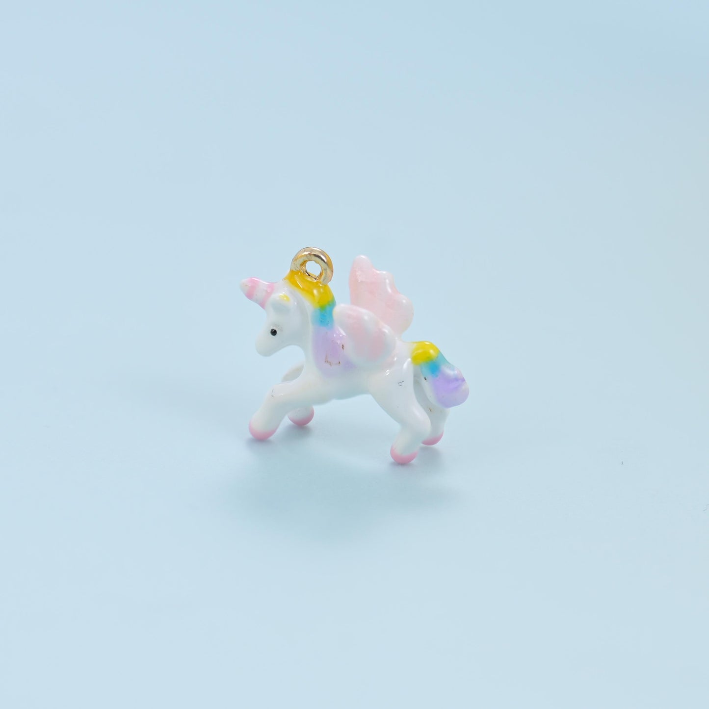 Enamel Unicorn Charms: 18K Gold Filled, DIY Jewelry Making Supply