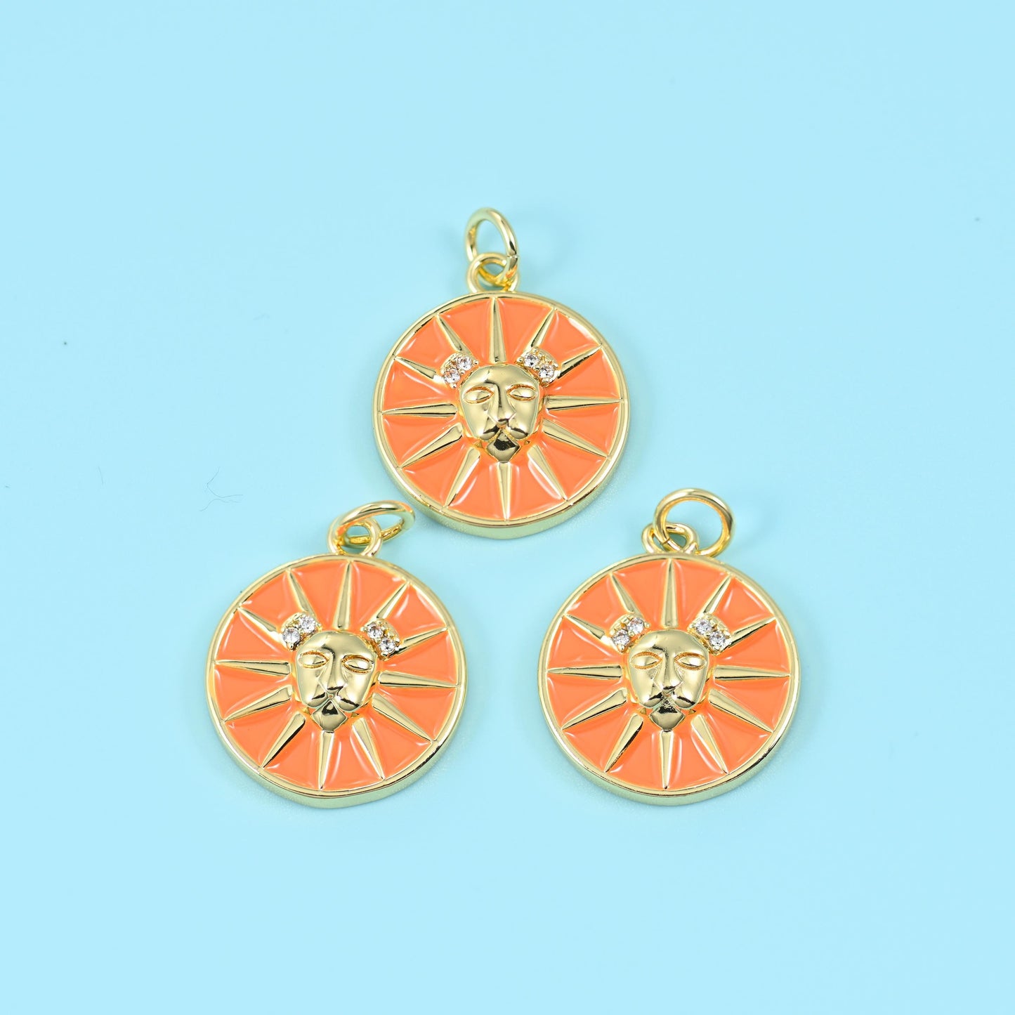 14K Gold Filled Enamel Zodiac Sign Charms: DIY Jewelry Making Supply