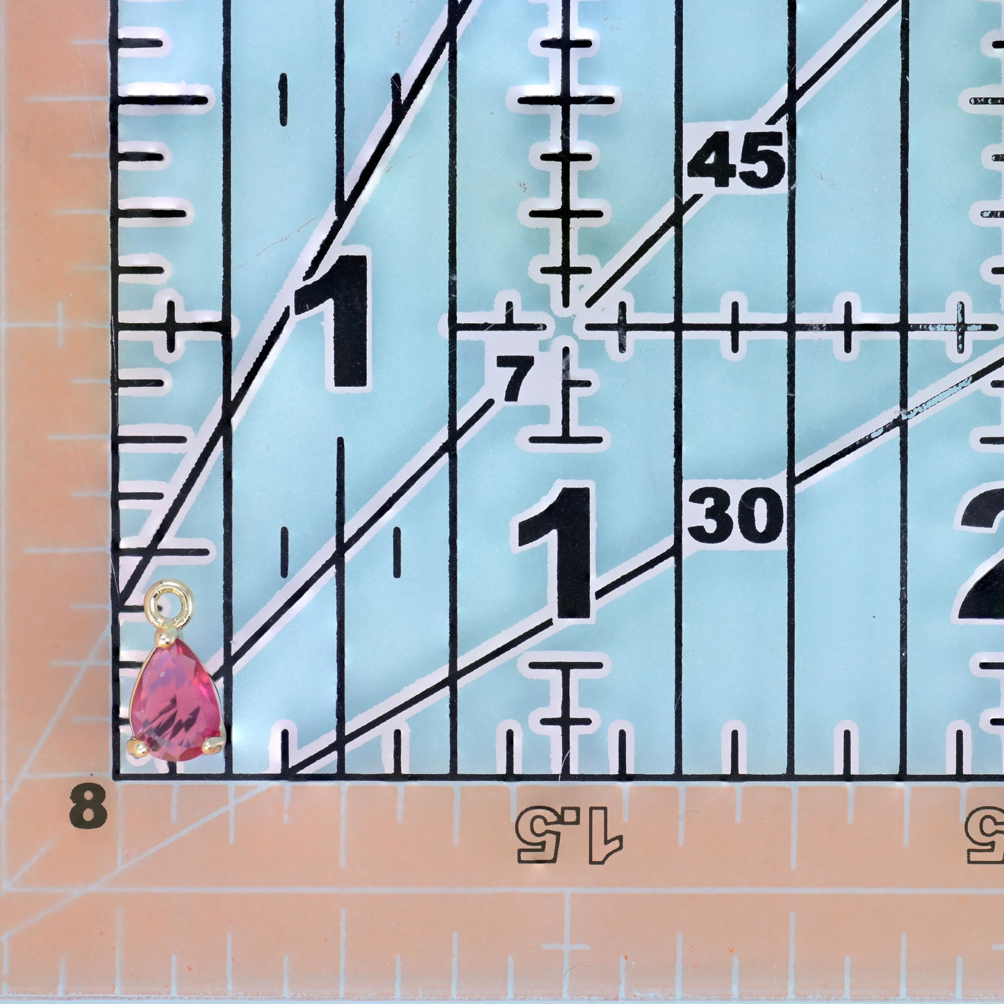 18K Gold Filled Teardrop Zircon Charms: DIY Jewelry Making Supply