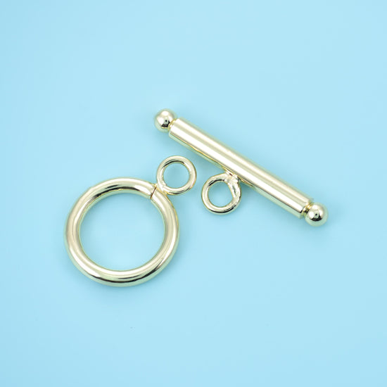 14K Gold Filled Toggle Lock Clasps for DIY Jewelry Making Supply