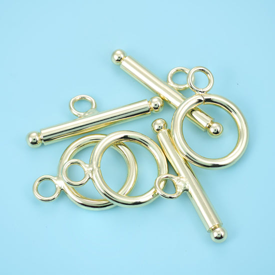 14K Gold Filled Toggle Lock Clasps for DIY Jewelry Making Supply