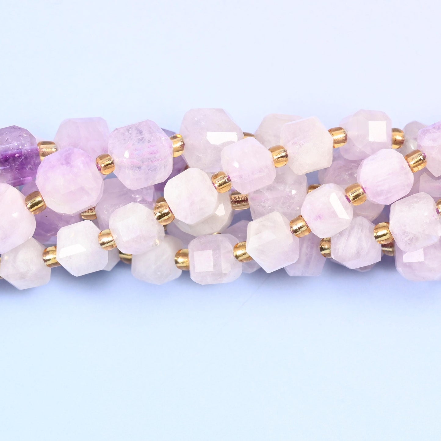 Purple Jade Faceted Cube Beads: Size 6mm 8mm, Jewelry Making, 15 inch Strand