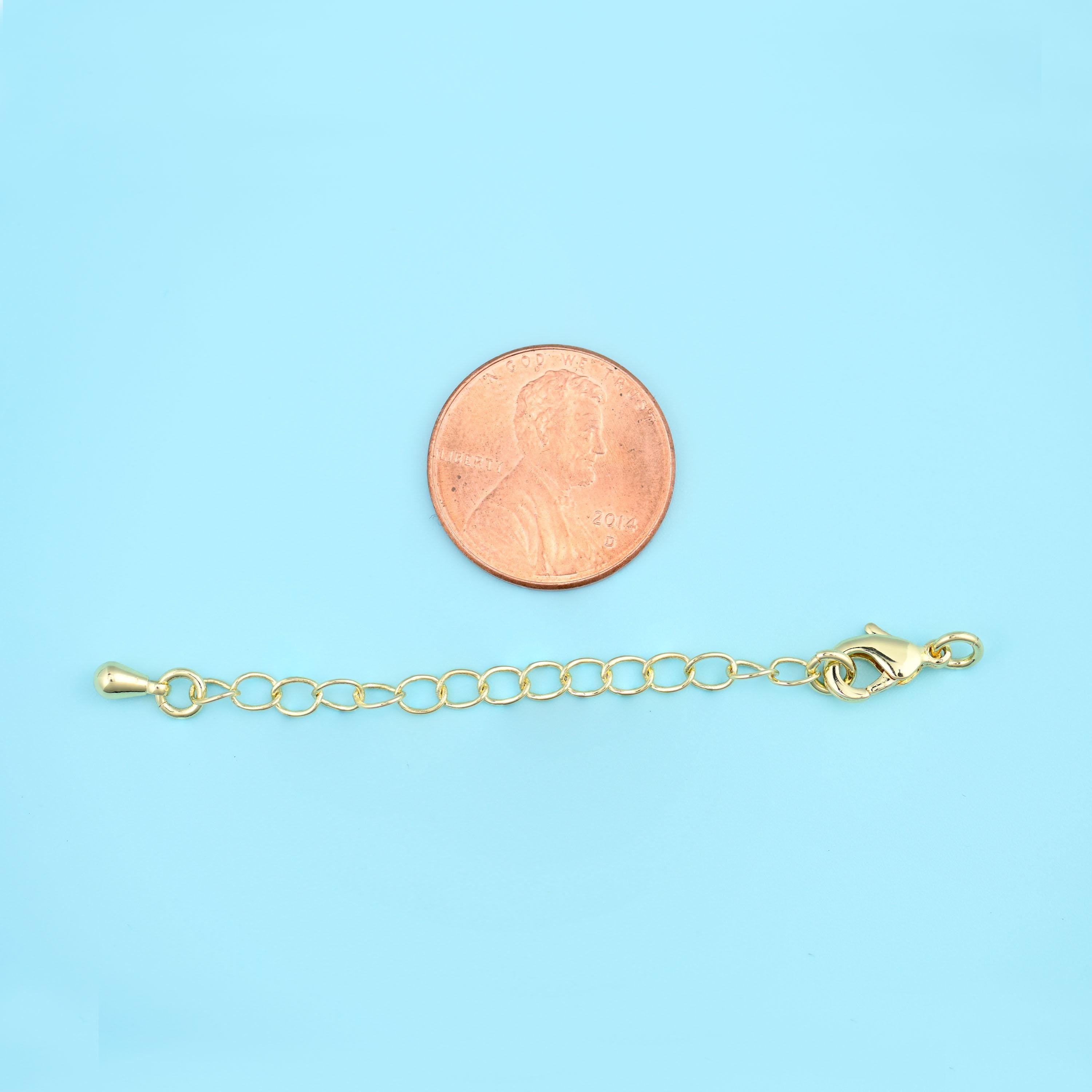 Adjustable Chain Connector with Lobster Clasps for DIY Jewelry Making Supply
