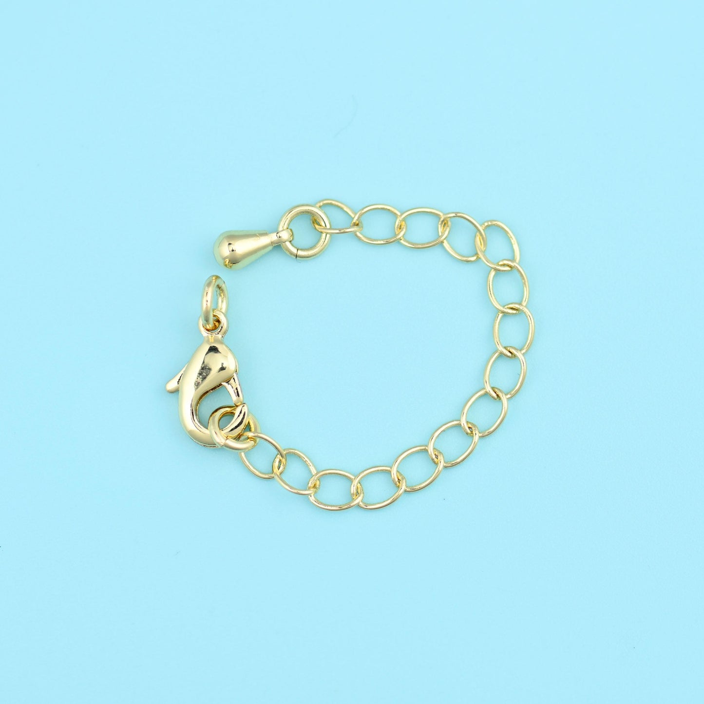 Adjustable Chain Connector with Lobster Clasps for DIY Jewelry Making Supply