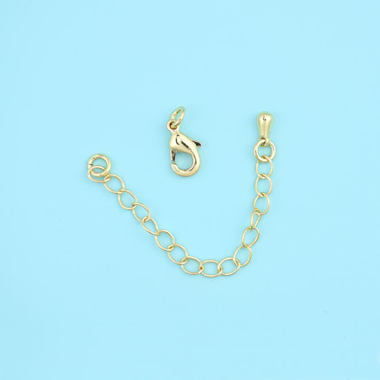 Adjustable Chain Connector with Lobster Clasps for DIY Jewelry Making Supply