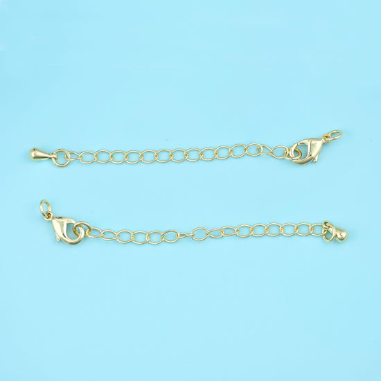 Adjustable Chain Connector with Lobster Clasps for DIY Jewelry Making Supply