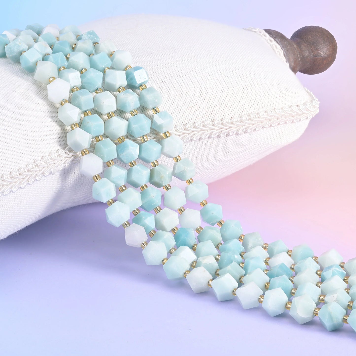 10mm Diamond Rhombus Faceted 8 Sides Beads - Jewelry Making - 15.5 Inches Strand Length - S5 - Mycrazycrystal